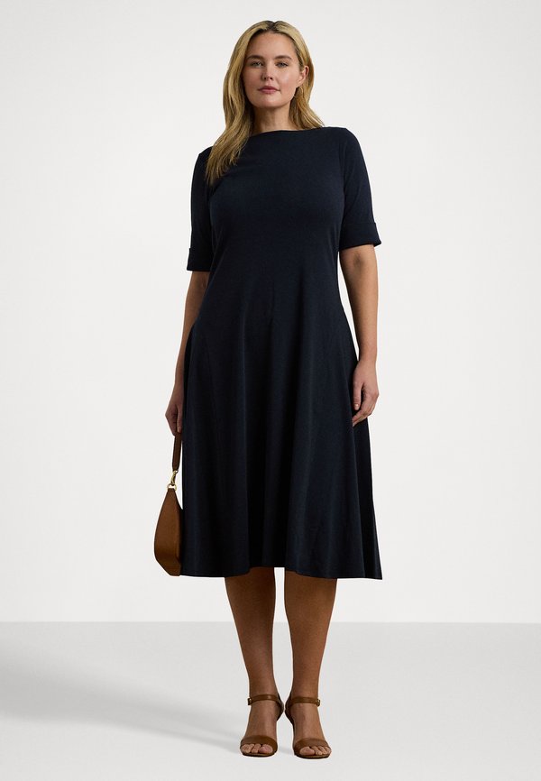 RIB-KNIT STRETCH COTTON MIDI DRESS - Day dress2