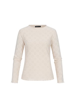 Cloud 5ive, HOLE PLATTERN LONGSLEEVE - T-shirt à manches longues - beige