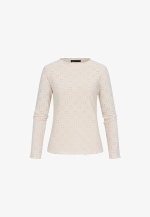 Cloud 5ive, HOLE PLATTERN LONGSLEEVE - T-shirt à manches longues - beige