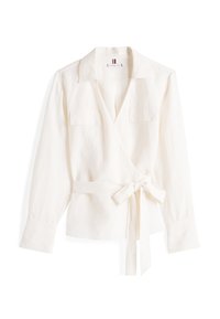 WRAP BLOUSE - Blusa - ivory petal