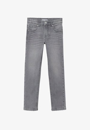 SLIM-FIT - Straight leg jeans - grijs denim