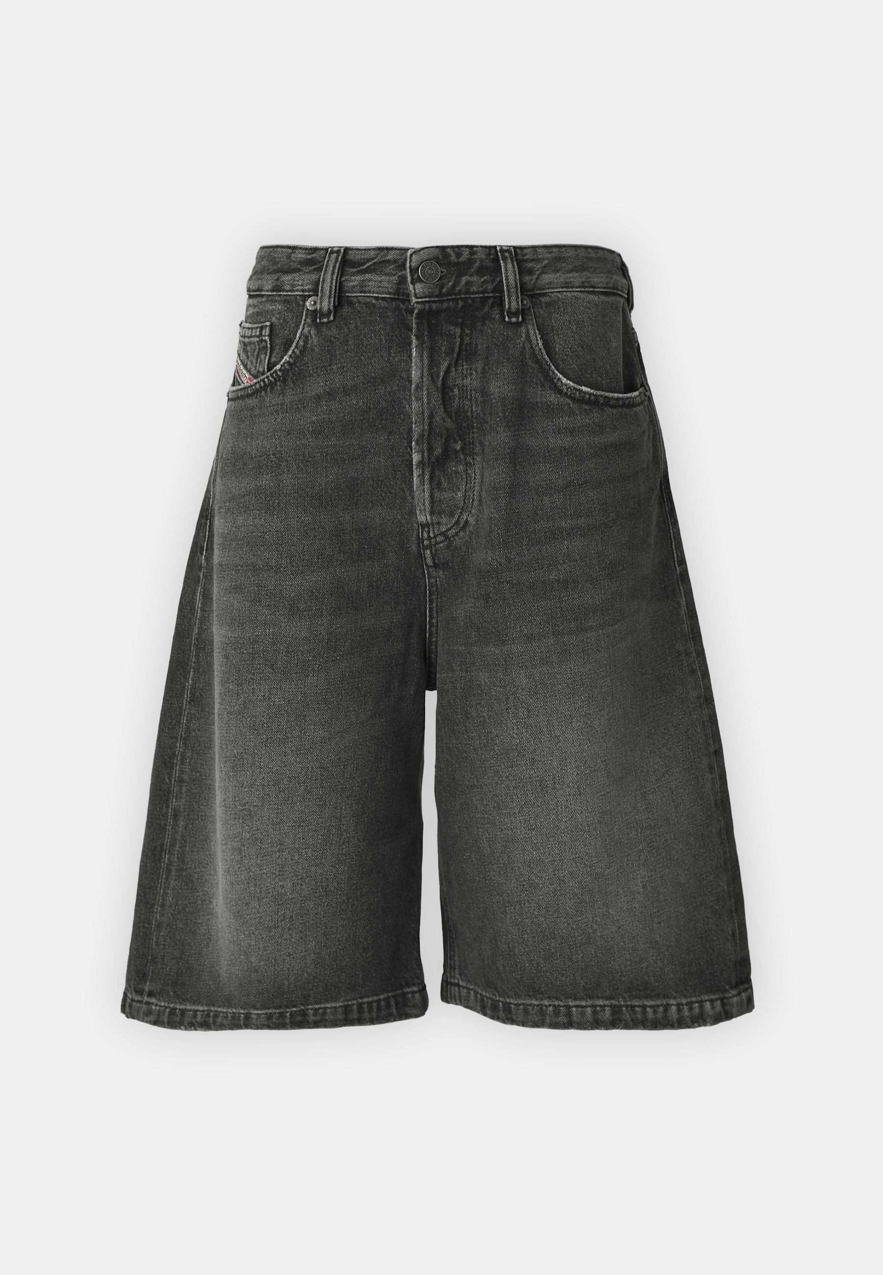 Diesel DE-SIRE - Denim shorts - black denim - Zalando.co.uk