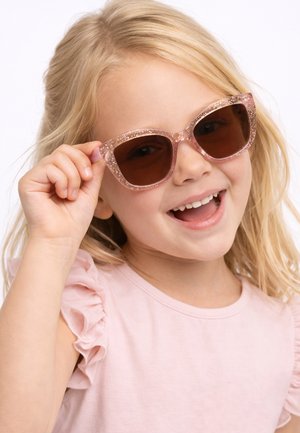 Kiddus, JUNIOR POLARIZED - Gafas de sol - transparent pink glitter/brown lens