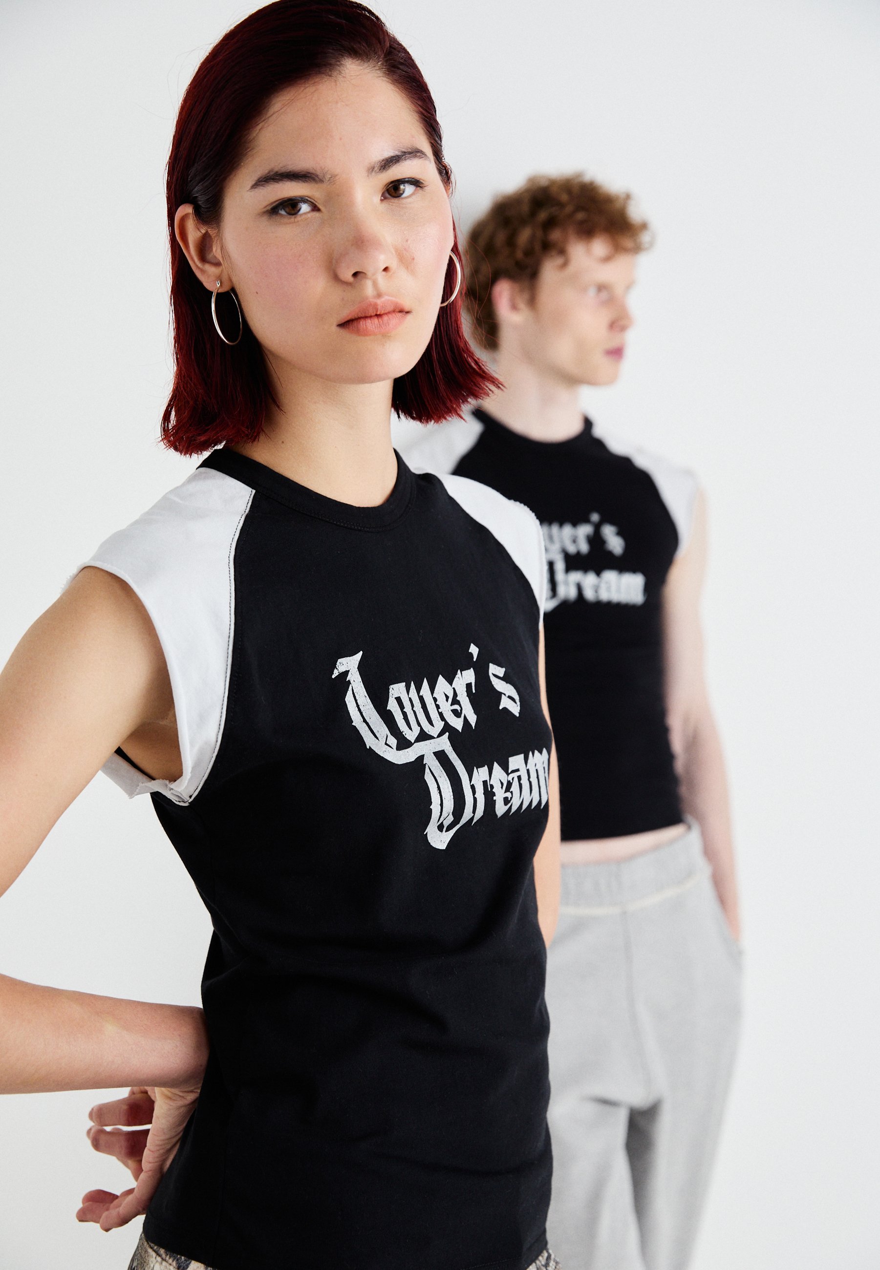 Jaded London LOVERS DREAM RAGLAN TANK UNISEX - Print T-shirt