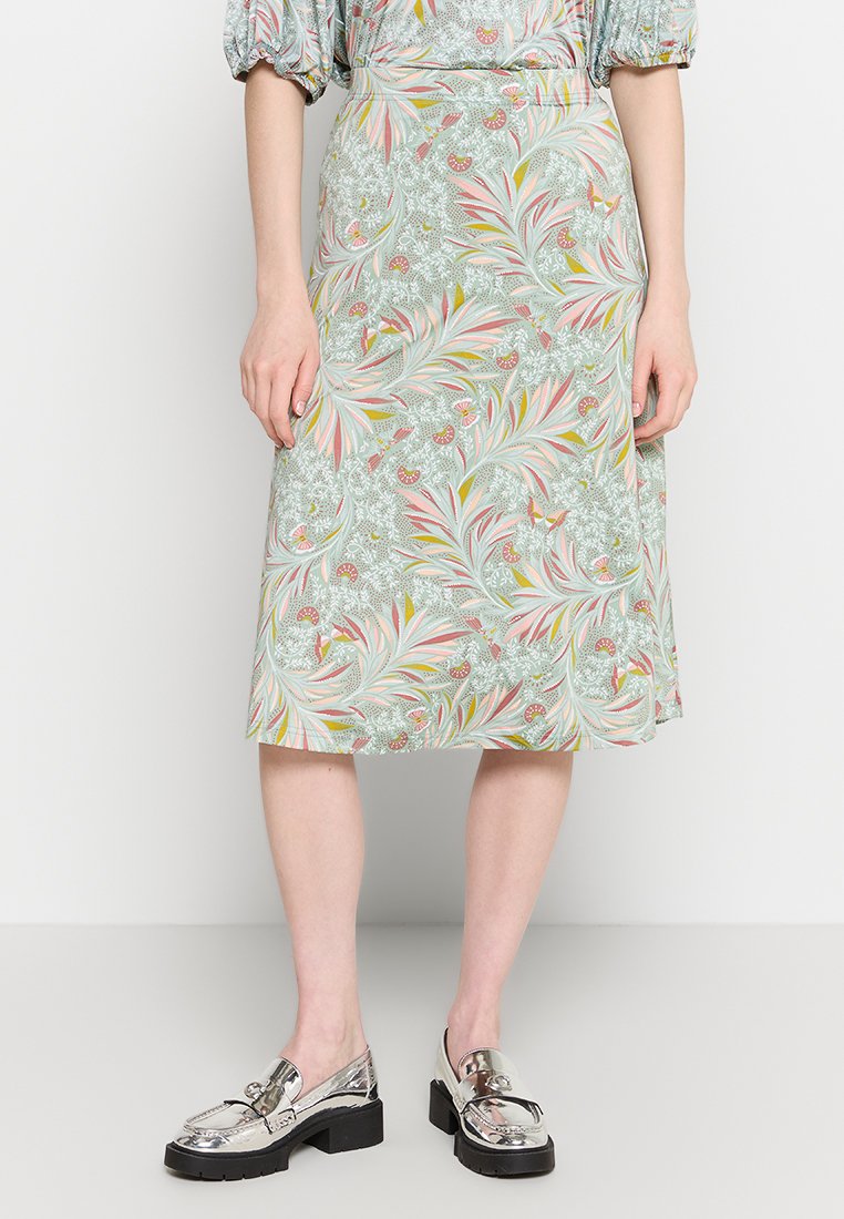 Damart A-lijn rok lichtgroen Damart A-lijn rok lichtgroen