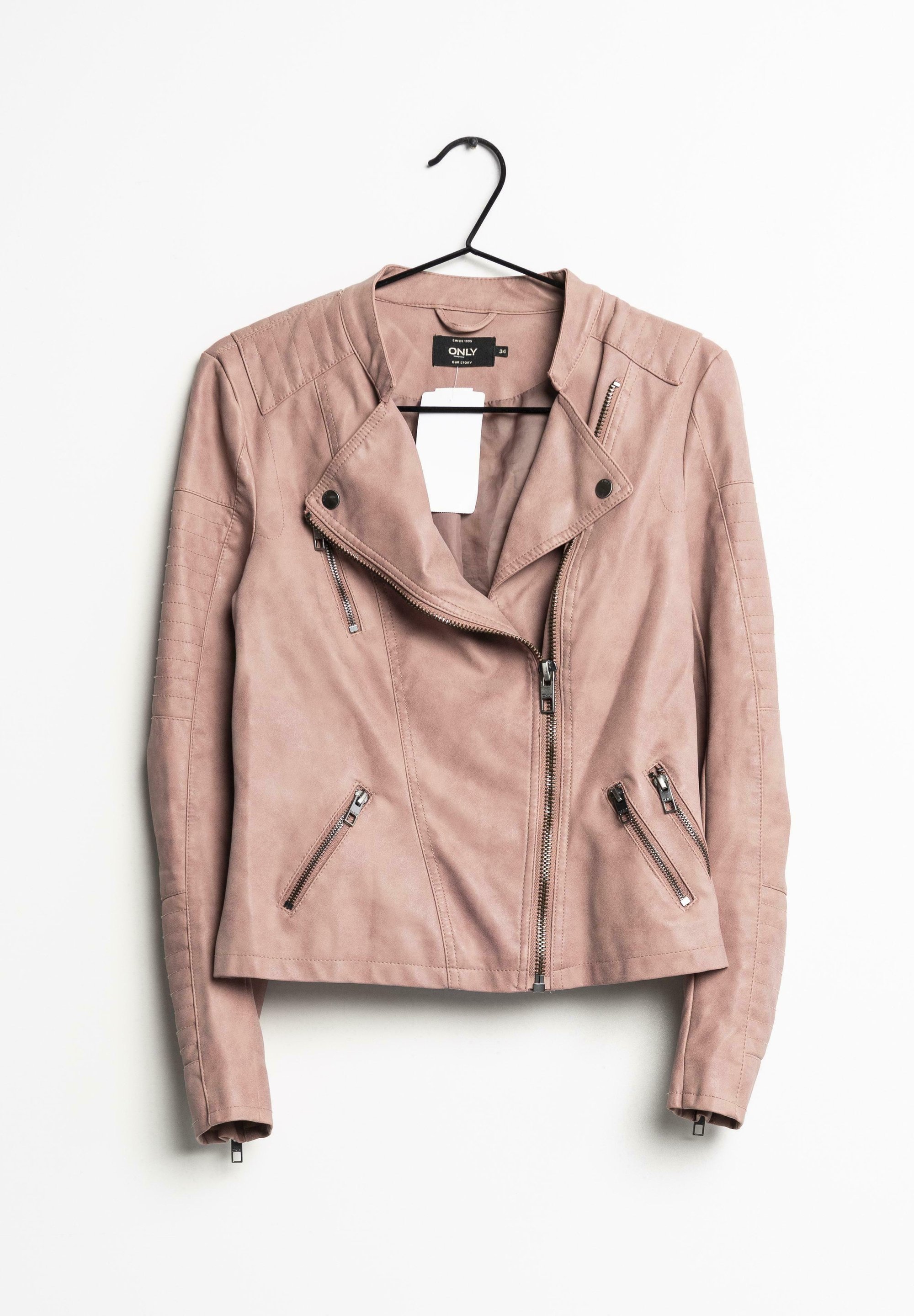Veste En Daim Rose - Taille L - Occasion Très Bon état - Style Vintage