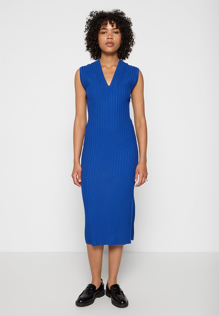 DKNY Gebreide jurk blauw