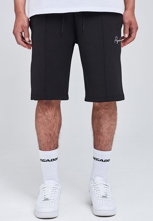 LOGO WIDE - Tracksuit bottoms - black bright white