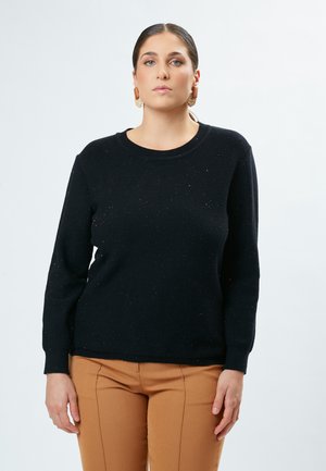 Strickpullover - black