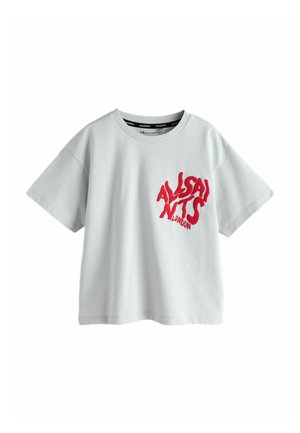 Camiseta estampada - grey red