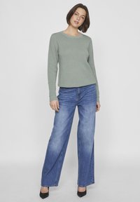 VILA VIDALO O NECK  - Stickad tröja - chinois green