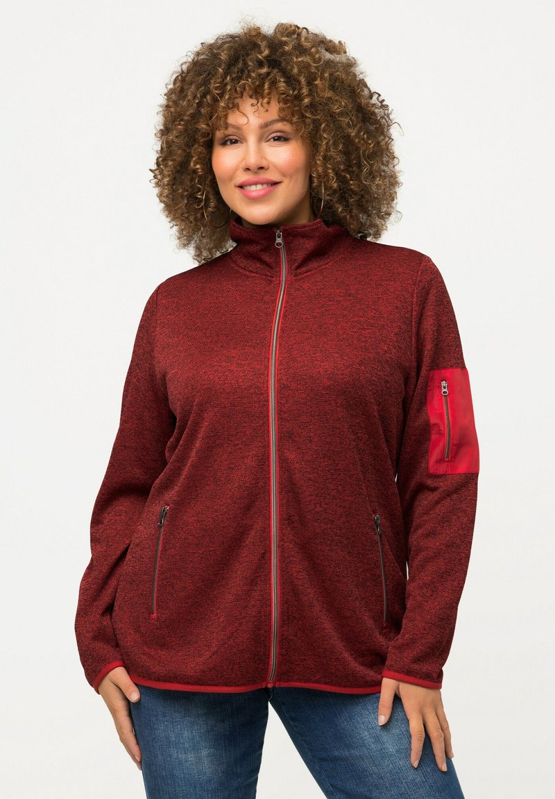 Ulla Popken OPSTAANDE KRAAG RITSZAKKEN - Kofta - brown