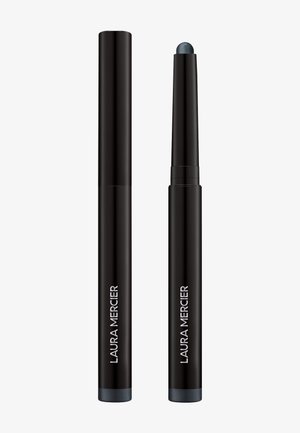 Matita eyeliner cilindrica nera con punta arrotondata e texture liscia, caratterizzata dal testo bianco del marchio "LAURA MERCIER" sul corpo.