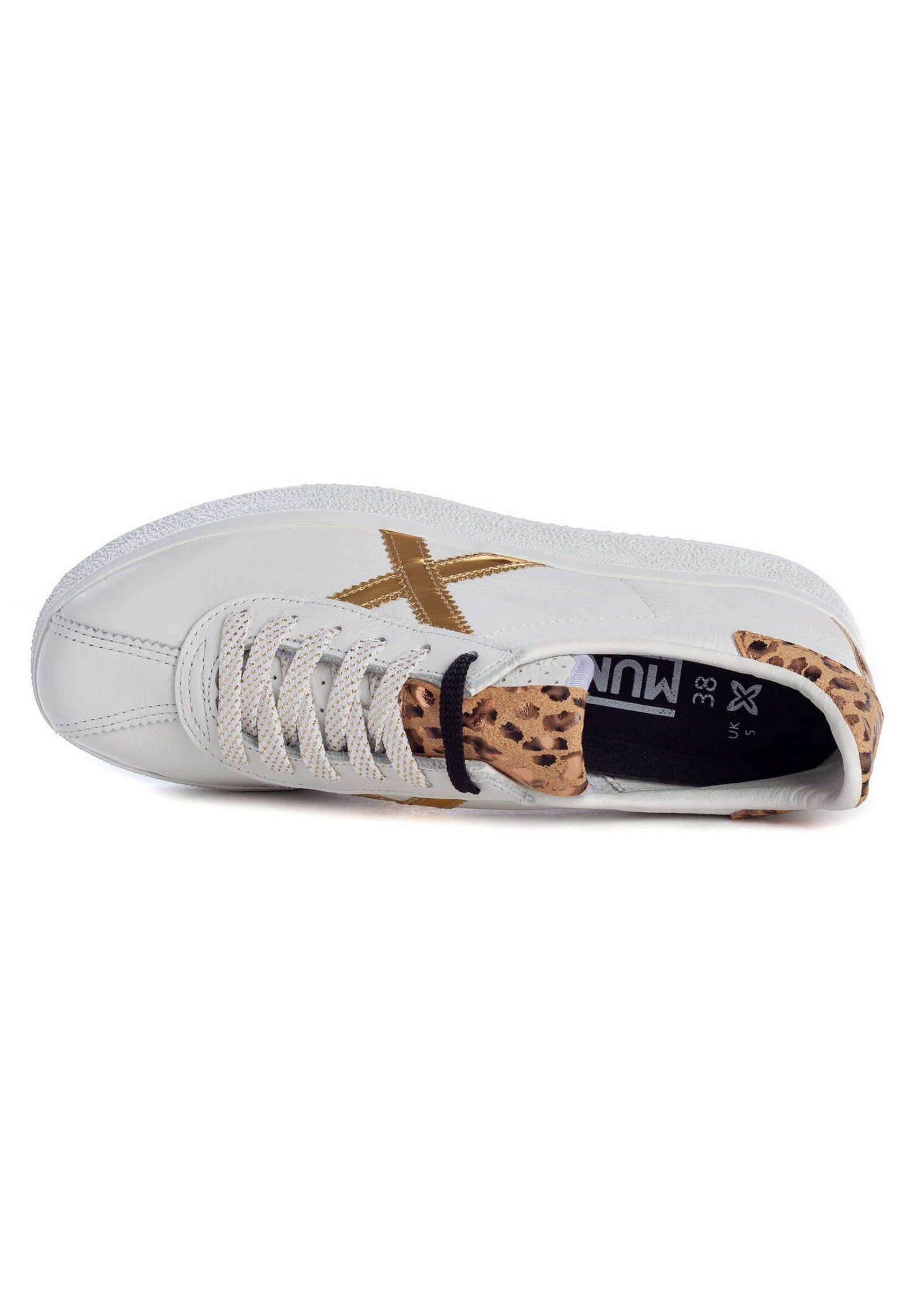 Munich BARRU - Zapatillas - blanco oro/dorado - Zalando.es