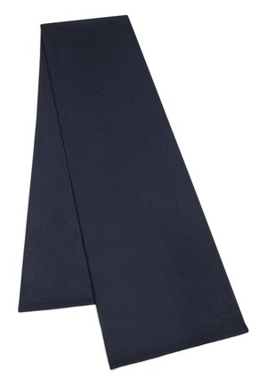 Navyblauer Schal aus weichem Stoff, mit glatter Textur und rechteckiger Form, mit sauberen Kanten. Geeignet für verschiedene Stile.