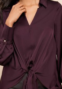 Friends Like These TIE FRONT WITH LONG SLEEVE - Palaidinė - purple
