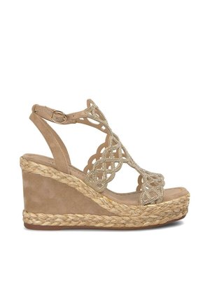 Wedge sandals - marrón claro