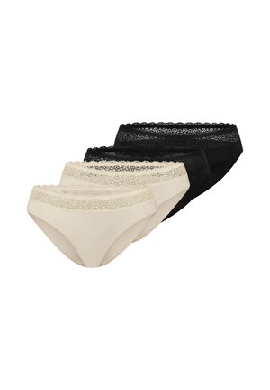 4 PACK - Trusser - schwarz/creme