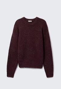 Unselected, burgundy melange
