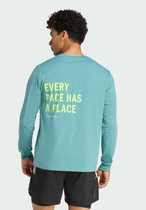 adidas Performance RUNNERS - Long sleeved top - powder teal