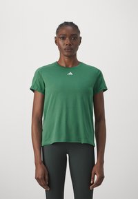 adidas Performance AEROREADY ESSENTIALS MINIMAL BRANDING - T-shirts - preloved green