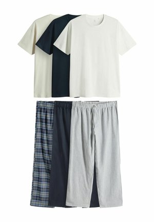 3 PACK SET - Pidžaamakomplekt - cream/grey/blue