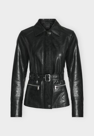 Guess, JEANNE BELTED BIKER - Veste légère - jet black