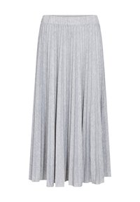 Pleated skirt - light grey melange