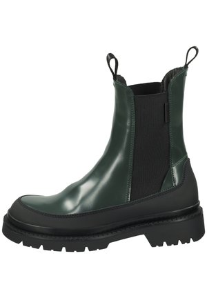 Stiefelette - tartan-green black
