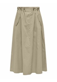 MITTLERE TAILLE LANGER  - Falda larga - white pepper