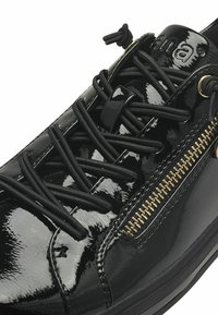 Jana SNEAKER - Sneaker low - black pat gold