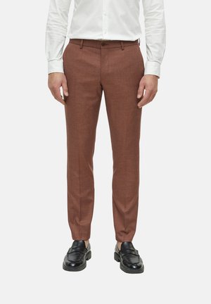 s.Oliver ANZUGHOSE S.OPURE - Pantalon classique - rostrot