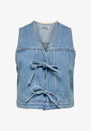 ONLY ONLEMMA - Waistcoat - light blue denim