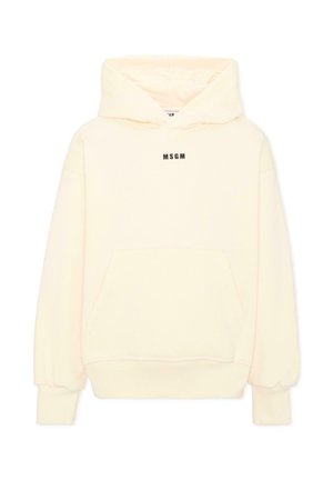 MSGM, FELPA UNISEX - Hoodie - ivory