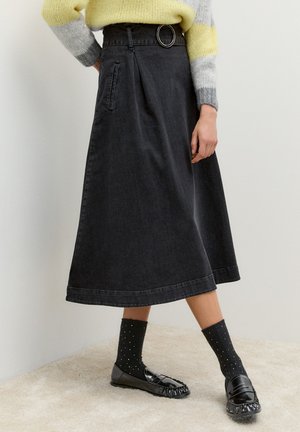 More & More Maxirock - dark grey denim