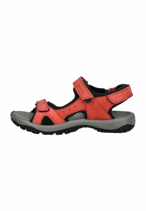 Walking sandals - red schwarz