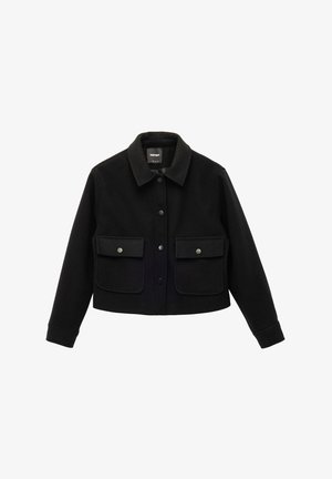 Koton, CROP BOXY - Lichte jas - black