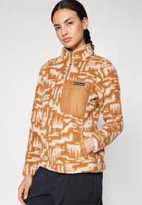 Columbia WEST BEND™ 1/4 ZIP - Polárpulóver - camel brown highland tonal