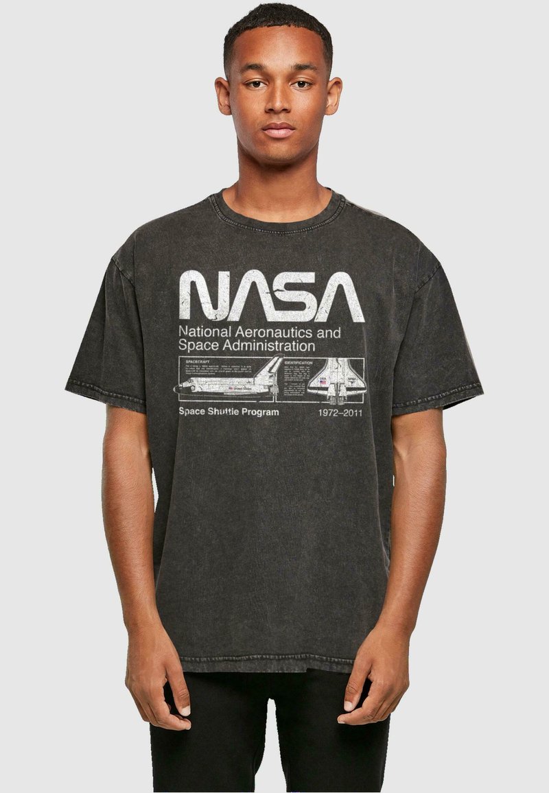 ABSOLUTE CULT - NASA-SPACE SHUTTLE PROGRAM ACID WASHED OV - Print T-shirt - black, Enlarge