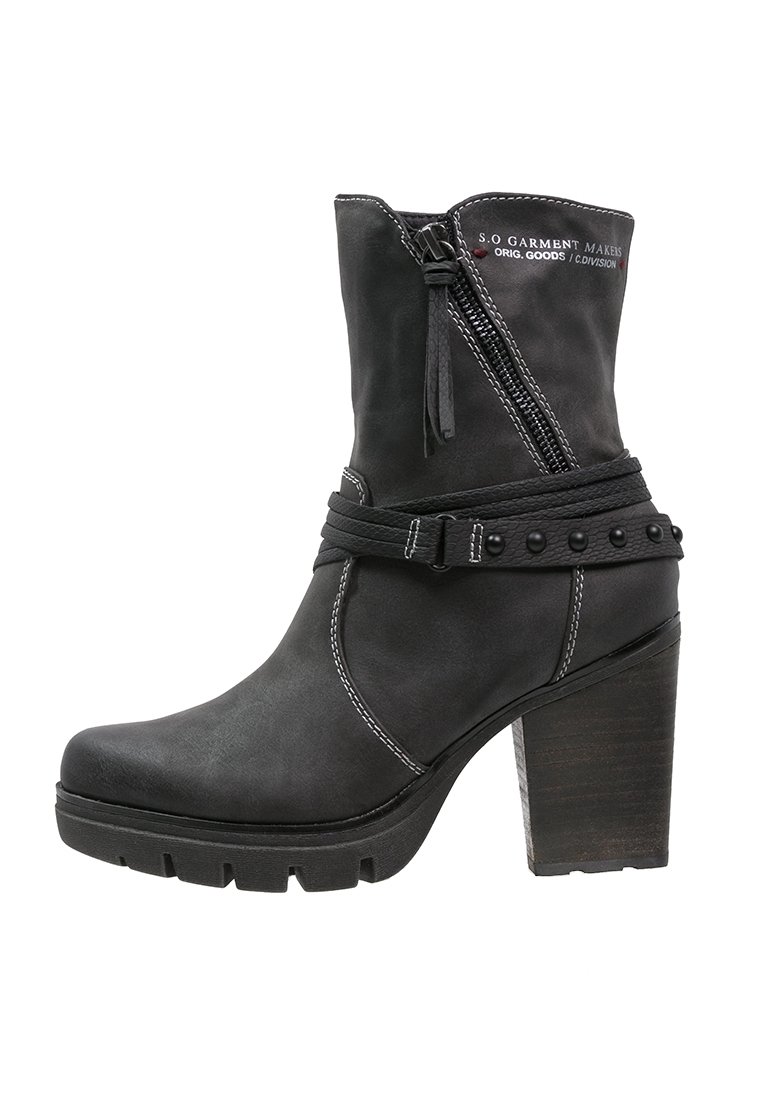s.Oliver Kotníkové boty - dark grey