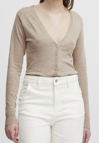 b.young Cardigan - mottled beige