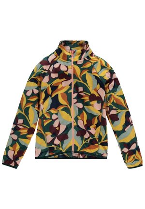 PRINTED FULL ZIP - Fleecejas - green aop w/ pink or purple