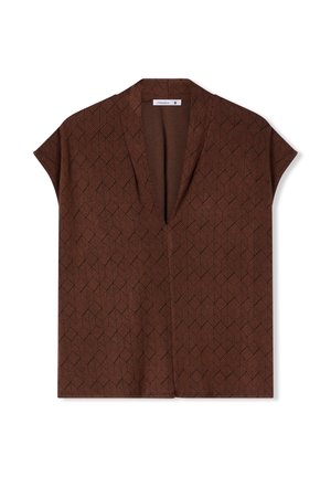 Terranova, JACQUARD CON SCOLLO A V - Camicetta - var moro