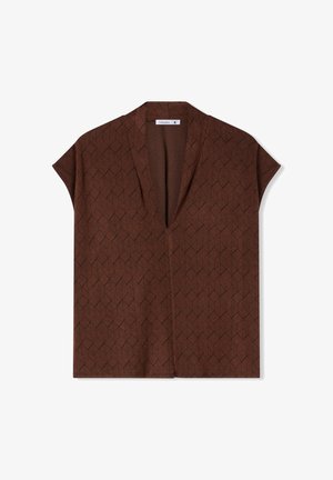 Terranova, JACQUARD CON SCOLLO A V - Camicetta - var moro