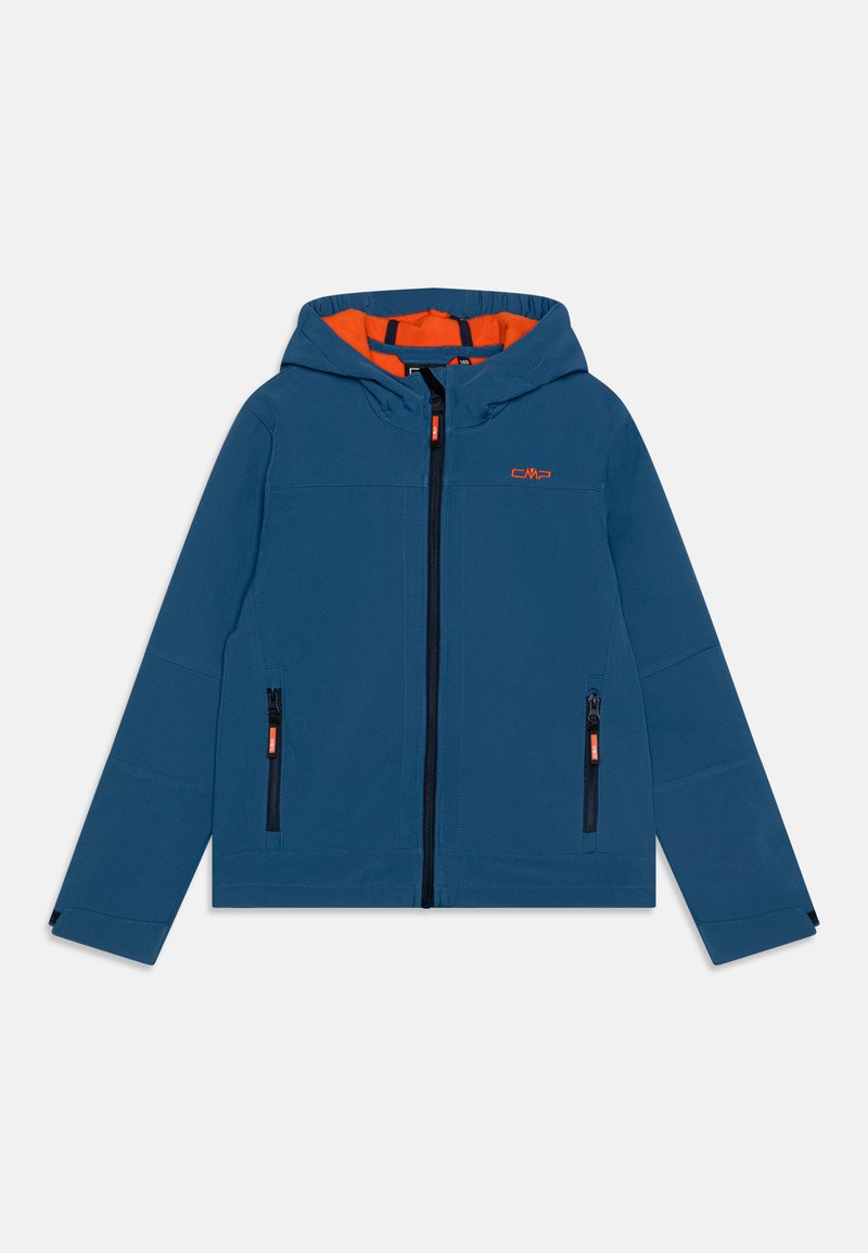 CMP KID JACKET FIX HOOD UNISEX - Softshelljacke - bluestone
