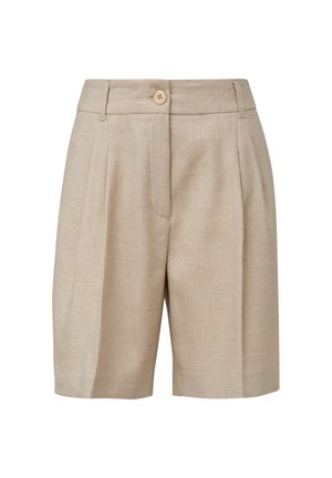 s.Oliver BLACK LABEL AUS GLITZERNDEM - Shorts - beige