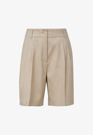 s.Oliver BLACK LABEL AUS GLITZERNDEM - Shorts - beige