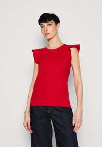 Anna Field Nyomott mintás póló - red