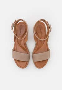 Tamaris Sandali con plateau - taupe