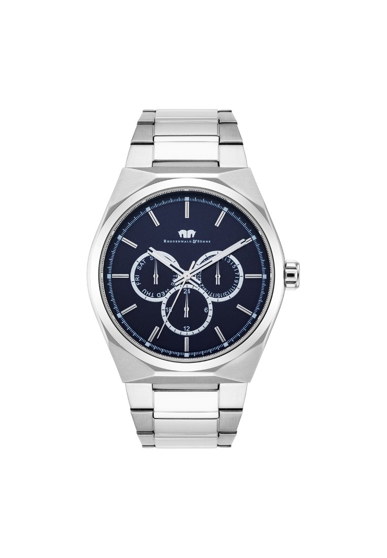Rhodenwald & Söhne COOLEDGE Chronograph silvercoloured/dark blue/silberfarben Zalando.ch